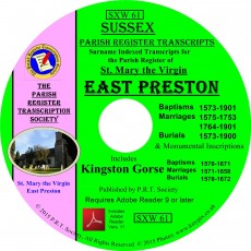 Kingston Gorse Parish Registers